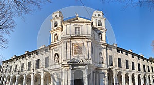 Acquasanta cathedral holy water church Genoa, Italy