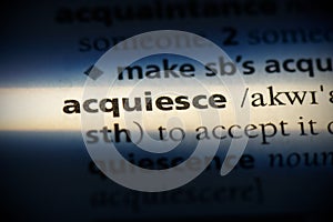 Acquiesce