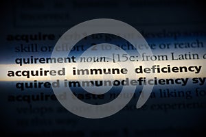 Acquired immune deficiency