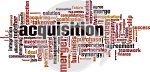 Acquisition word cloud