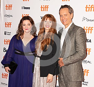 Melissa McCarthy, Richard E Grant and Director Marielle Heller at Can You Ever Forgive Me at TIFF2018 premiere