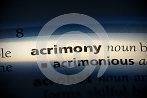 Acrimony
