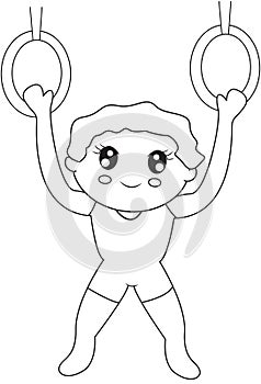 Acrobat coloring page