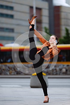 Acrobat using the phone