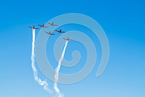 Acrobatic group of the Israeli Air Force. photo