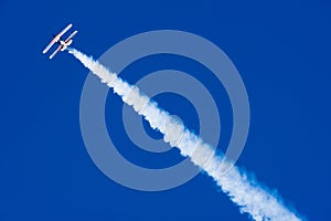 Acrobatic Plane in Flight