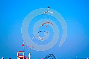 Acrobatics parachute