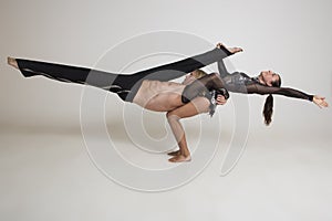 Acrobats perform photo