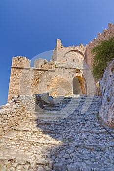 Acrocorinth castle, Peloponnese, Greece