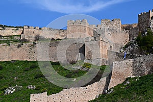 The Acrocorinth fortress, the acropolis of ancient Corinth