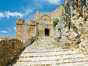 Acrocorinth fortress gate