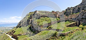 Acrocorinth fortress, Peloponnese, Greece
