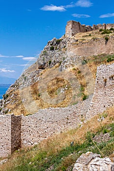 Acrocorinth, one of the most famous ancient castles in Greece.