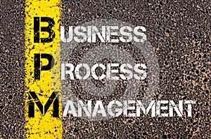 Acronym BPM - Business Process Management photo