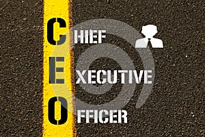 Acronym CEO - Chief Executive Officer.