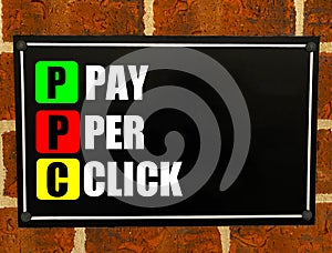 Acronym PPC - Pay Per Click