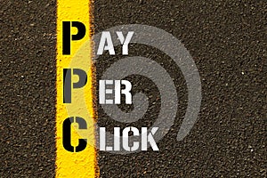 Acronym PPC - Pay Per Click