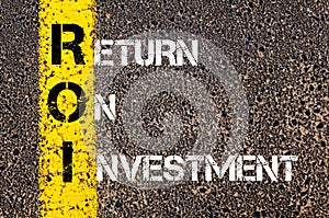 Acronym ROI - Return On Investment photo