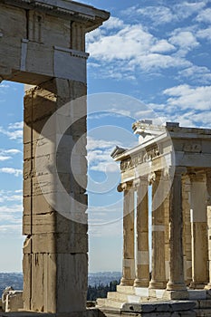 The Acropolis in Athens, Greece.