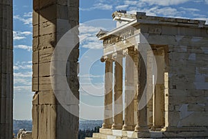 The Acropolis in Athens, Greece.