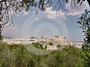 The acropolis in Athens Greece,