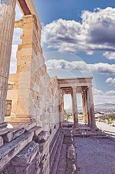 The Acropolis of Athens, Greece, with the Parthenon Temple