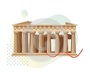 Acropolis of Athens - Greece - Stock Illustration