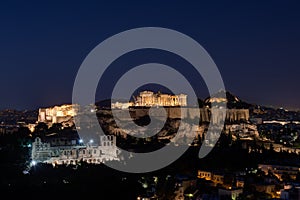 The Acropolis of Athens by Night