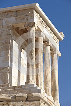 Acropolis of Athens. Temple of Athena Nike. Greece