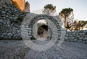 Acropolis of Civitavecchia di Arpino, Italy photo