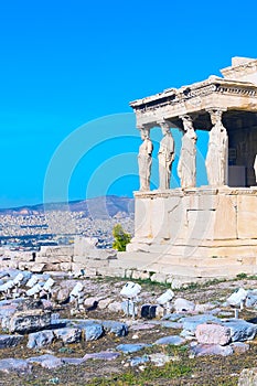 Acropolis, Erechtheum Temple in Athens, Greece