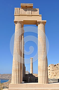 Acropolis Lindos,island Rhodes,Greece