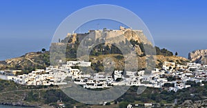 The acropolis of Lindos at Rhodes island