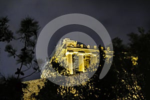 Acropolis Night Scene, Athens, Greece