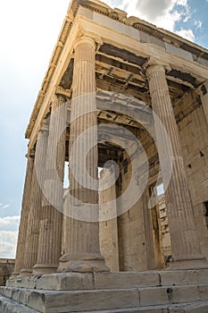 Acropolis Parthenon Columns in Athens, Greece.