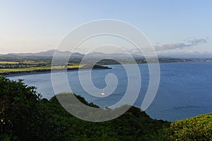 Across Cardigan Bay from Llanbedrog Headland on a summer evening