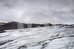 Across the icy tundra in Iceland