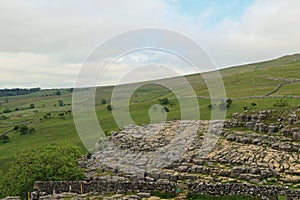 Across the Limestone Pavement Malham Cove