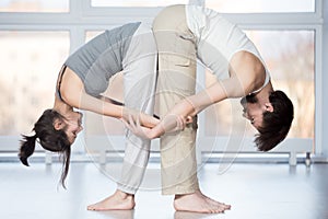 Acroyoga, Standing Half Forward Bend pose