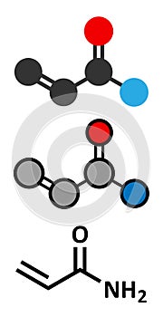 acrylamide molecule, polyacrylamide building block and heat-generated food pollutant