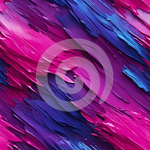 acrylic brush strokes interweaving shades of thick pink blue and purple background, generative AI