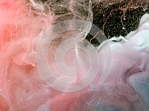 Acrylic colors in water.  Abstract background