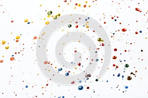Acrylic Paint Splatters and spots for Background photo