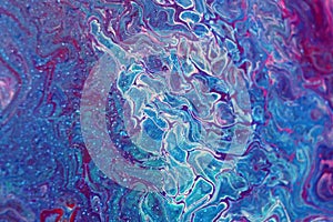 Acrylic paint texture on canvas, background. Abstract ocean- ART. Natural Luxury. Style incorporates the swirls of marble or the