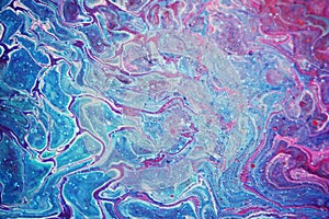 Acrylic paint texture on canvas, background. Abstract ocean- ART. Natural Luxury. Style incorporates the swirls of marble or the