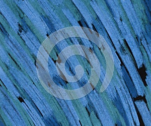 Acrylic texture, blue handmade background