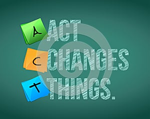 Act changes things background message