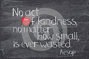 Act kindness Aesop