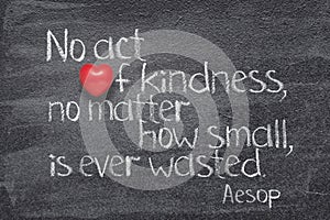 Act kindness Aesop photo