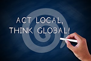 Act Local And Think Global photo